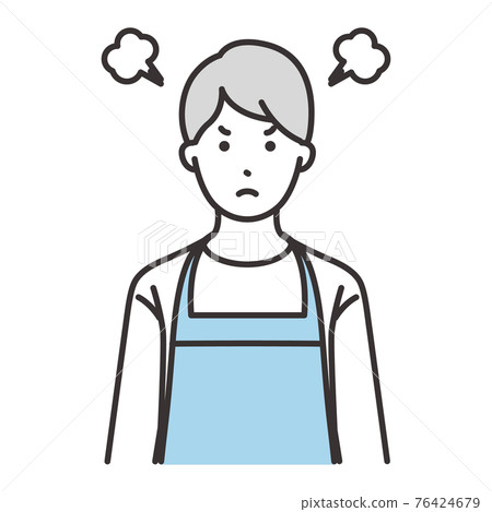 Stay-at-home expression gets angry Stay-at-home expression gets angry 76424679