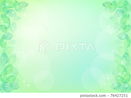 Watercolor leaves and green abstract background 2 Watercolor leaves and green abstract background 2 76427251