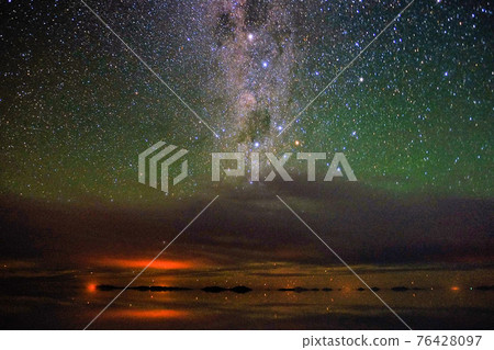 Uyuni salt lake landscape in Bolivia, South America 76428097