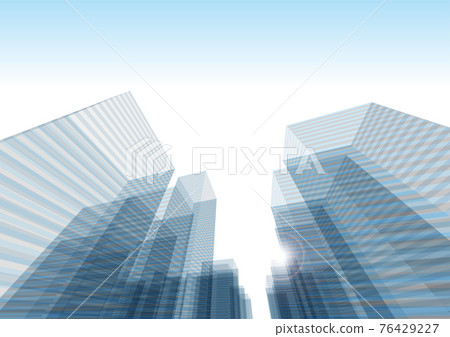 Building city office district transparency background vector illustration 76429227