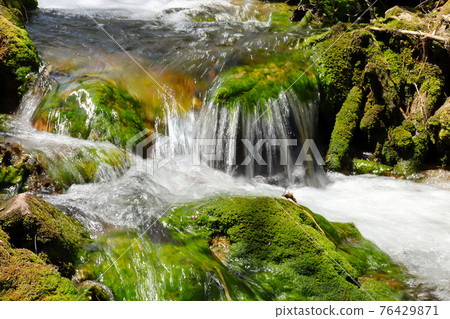Bandai Highlands Goshikinuma Lakes Clear Stream Scenery (Kitashiobara Village, Fukushima Prefecture) Bandai Highlands Goshikinuma Lakes Clear Stream Scenery (Kitashiobara Village, Fukushima Prefecture) 76429871
