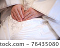 Innocent white at the wedding 76435080