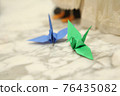 Origami cranes for celebrations 76435082