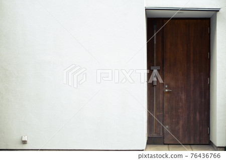 Wooden door of a house 76436766