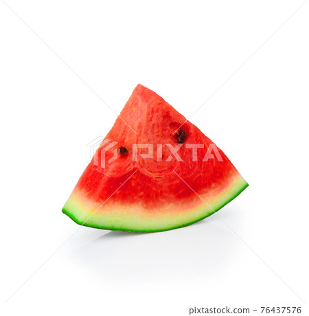 Sliced of watermelon isolated on white background Sliced of watermelon isolated on white background 76437576