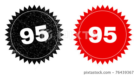 95 Black Rosette Watermark with Corroded Surface - Stock Illustration ...