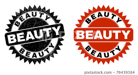 BEAUTY Black Rosette Stamp Seal with Unclean Texture BEAUTY Black Rosette Stamp Seal with Unclean Texture 76439384