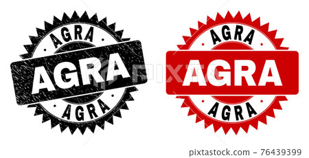 AGRA Black Rosette Watermark with Corroded Texture AGRA Black Rosette Watermark with Corroded Texture 76439399