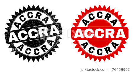 ACCRA Black Rosette Watermark with Corroded Style ACCRA Black Rosette Watermark with Corroded Style 76439902