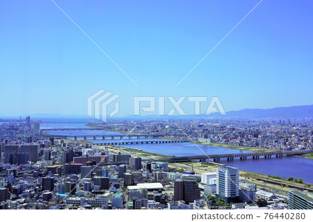 View from Umeda Sky Building (Yodogawa area) 76440280