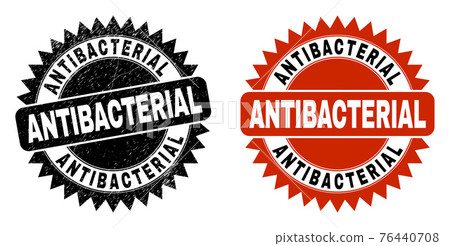 ANTIBACTERIAL Black Rosette Watermark with Unclean Texture ANTIBACTERIAL Black Rosette Watermark with Unclean Texture 76440708