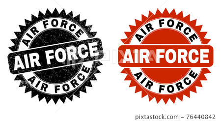 AIR FORCE Black Rosette Watermark with Scratched Surface AIR FORCE Black Rosette Watermark with Scratched Surface 76440842