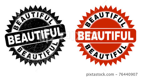 BEAUTIFUL Black Rosette Stamp with Rubber Surface BEAUTIFUL Black Rosette Stamp with Rubber Surface 76440907