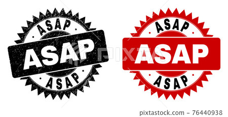 ASAP Black Rosette Stamp with Unclean Style ASAP Black Rosette Stamp with Unclean Style 76440938