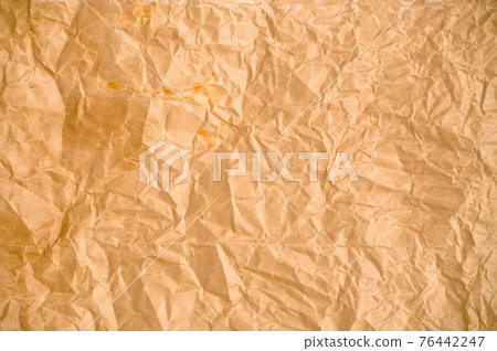Grunge brown and beige crumpled paper texture 76442247