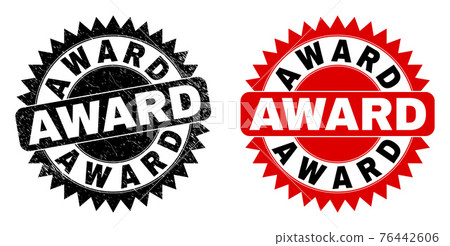 AWARD Black Rosette Seal with Rubber Texture-插圖素材 [76442606] - PIXTA圖庫