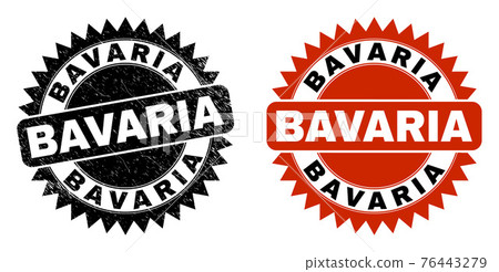 BAVARIA Black Rosette Watermark with Corroded... - Stock Illustration ...