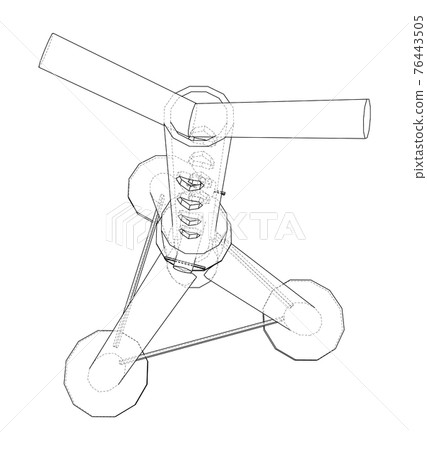 Axle stand isolated. Vector-插圖素材 [76443505] - PIXTA圖庫