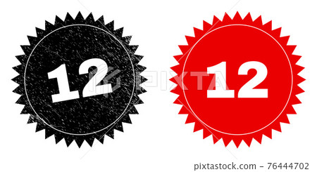 12 Black Rosette Seal with Rubber Texture-插圖素材 [76444702] - PIXTA圖庫