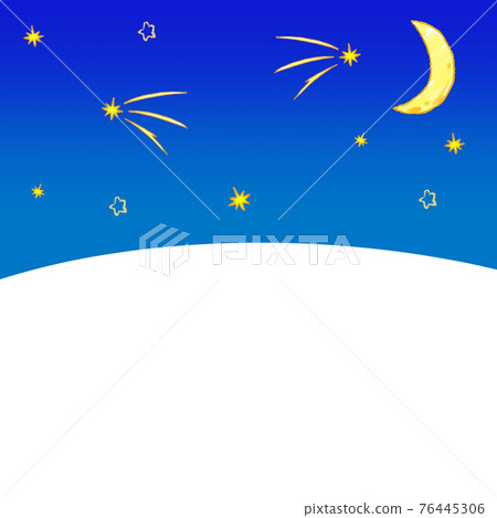 月亮和星空的插圖 76445306