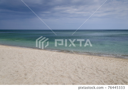 Sunrise on the beach in Byala resort in Bulgaria, Europe Sunrise on the beach in Byala resort in Bulgaria, Europe 76445333