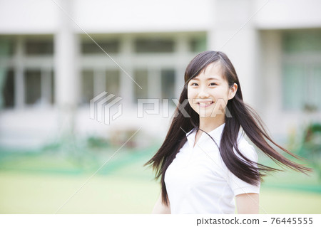 High school student in gym clothes High school student in gym clothes 76445555