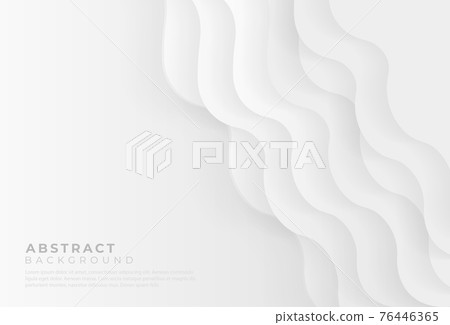 Abstract white and grey luxury background with wavy layers and shadows. You can use for cover brochure template, poster, banner. Vector illustration Abstract white and grey luxury background with wavy layers and shadows. You can use for cover brochure template, poster, banner. Vector illustration 76446365