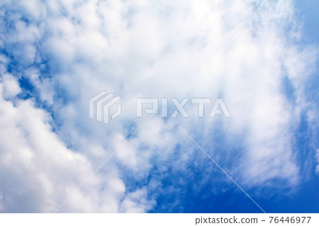 Autumn blue sky with clouds 76446977