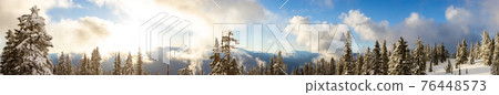 Panoramic View of Canadian Nature Landscape Panoramic View of Canadian Nature Landscape 76448573