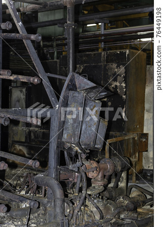 electrical cabinets destroyed in a fire 76449198