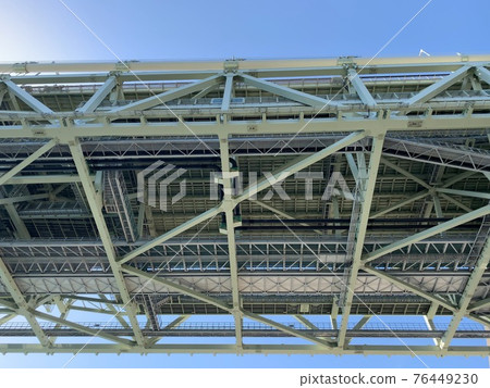 Photo from the bottom of Akashi Kaikyo Bridge 76449230