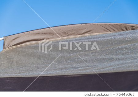 [Frost on the tent early in the morning] 76449365