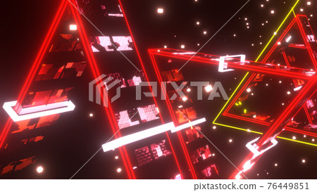 Cyberspace Tunnel Triangle Red [There is another Ver] 76449851