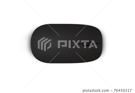 Wireless black mouse. Isolated on white background with clipping path Wireless black mouse. Isolated on white background with clipping path 76450317