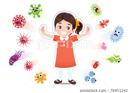 Asian girl have a immune to certain bacteria and viruses. 76451242