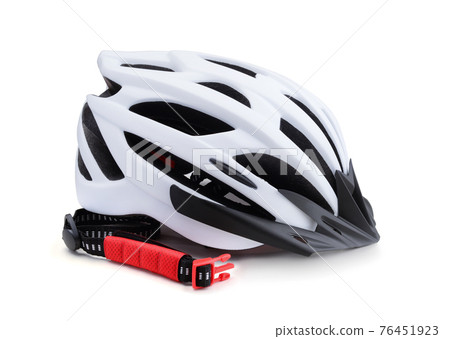 Bike helmet isolated on white. Bike helmet isolated on white. 76451923