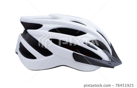 Bicycle helmet isolated on white. Bicycle helmet isolated on white. 76451925