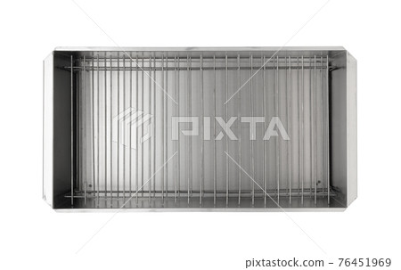 Steel smokehouse isolated on white. Steel smokehouse isolated on white. 76451969