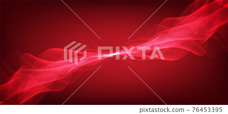 Blood Red Digital Sound Wave Low and Hight richter scale Background,technology and earthquake wave diagram and .Moving heart concept,design for music studio and science,Vector Illustration. 76453395