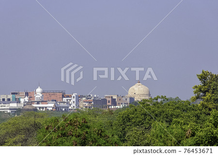 Green part of New Delhi, India 76453671