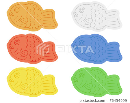各種鯛魚燒 插圖素材 圖庫 各種鯛魚燒 插圖素材 圖庫