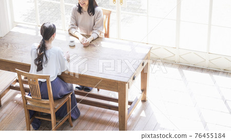 兩個女人在家說話 76455184