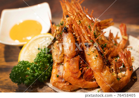 炸蝦食物照片 76458405