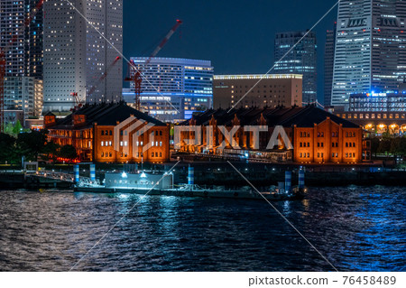 [神奈川縣]紅磚倉庫的夜景 76458489
