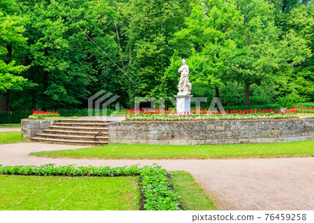 Marble allegorical statue Peace in Pavlovsk park, Russia 76459258