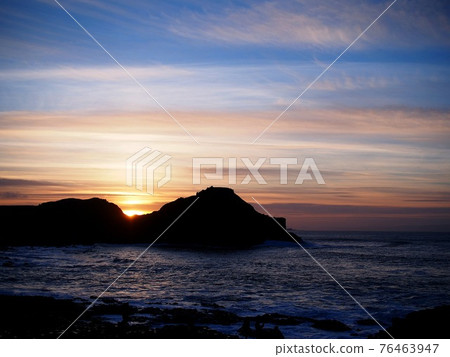 日落和山“日式形象”（北愛爾蘭） 76463947