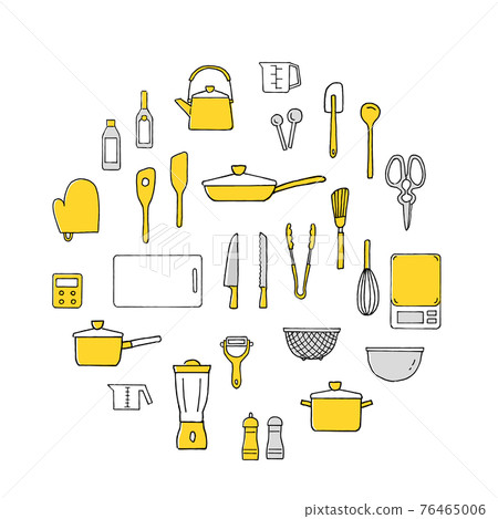 Circle design of kitchen icon 76465006