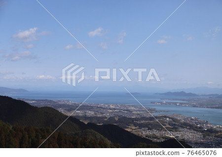 Lake Biwa seen from Mt. Hiei Enryakuji 76465076