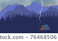 A tent at the foot of the mountain 76468506