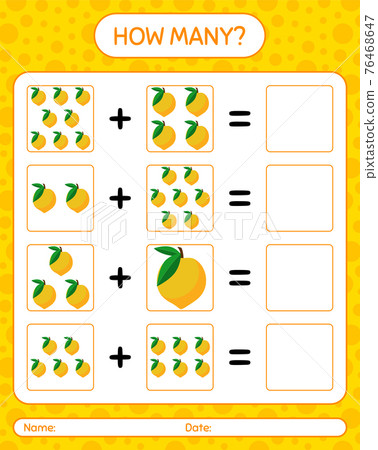 How many counting game with eggfruit. worksheet for preschool kids, kids activity sheet, printable worksheet How many counting game with eggfruit. worksheet for preschool kids, kids activity sheet, printable worksheet 76468647